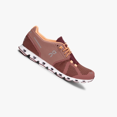 Women's QC Cloud Road Running Shoes Burgundy | 437-FEXHAT